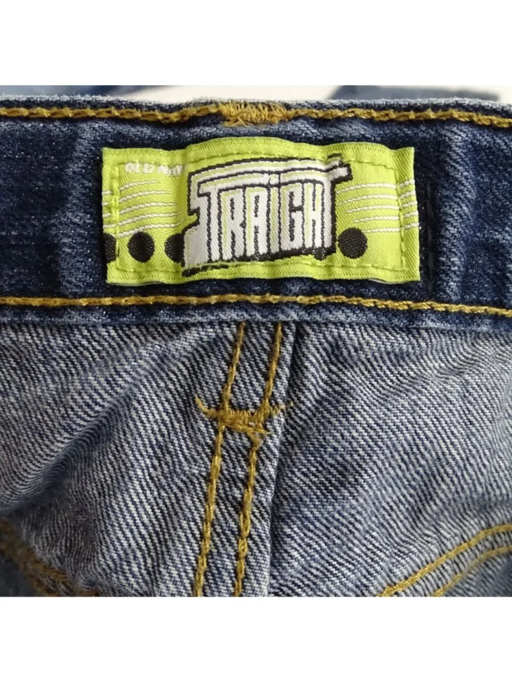 Old Navy Blue Denim Straight Leg Jeans Boys Size 16 Husky Cotton Casual School